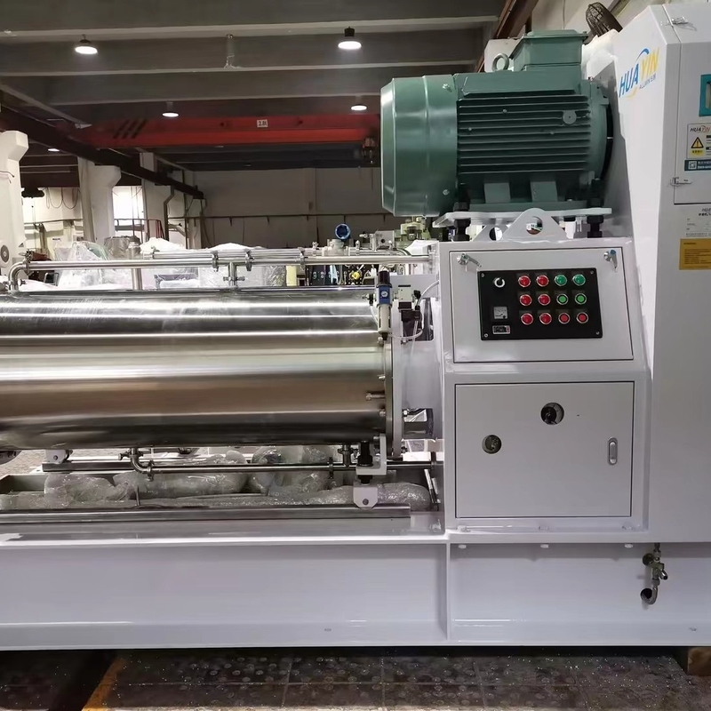 100 / 250 Liter Grinding Horizontal Bead Mill With Screw /Gear / Diaphragm Pump