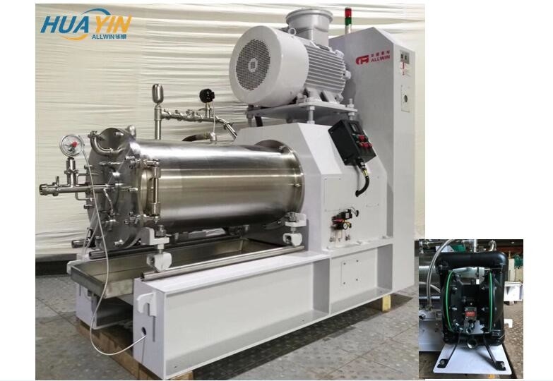 Cosmetic Metal Horizontal Sand Mill SUS304 For Production Machine With Higher Efficiency